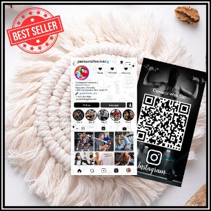 パーソナルトレーナーのためのInstagram名刺 名刺