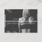 パーソナルトレーナーのカスタムな名刺 名刺 (裏面)