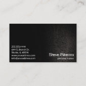 パーソナルトレーナーのスポーツのフィットネスのコーチの名刺 名刺 (裏面)