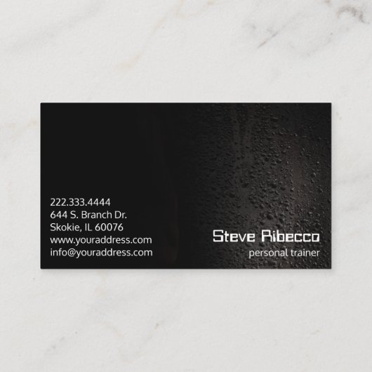 パーソナルトレーナーのスポーツのフィットネスのコーチの名刺 名刺 (裏面)