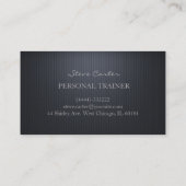 パーソナルトレーナーのスポーツコーチの名刺 名刺 (裏面)