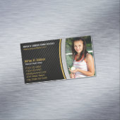 パーソナルトレーナーのフィットネスのインストラクターのテニスコーチ マグネット名刺 (インサイチュ)