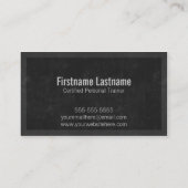 パーソナルトレーナーのフィットネスの名刺 名刺 (裏面)