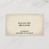 パーソナルトレーナーのボクサーの体育館の名刺 名刺 (裏面)