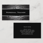 パーソナルトレーナーのユニークな名刺 名刺 (正面/裏面)