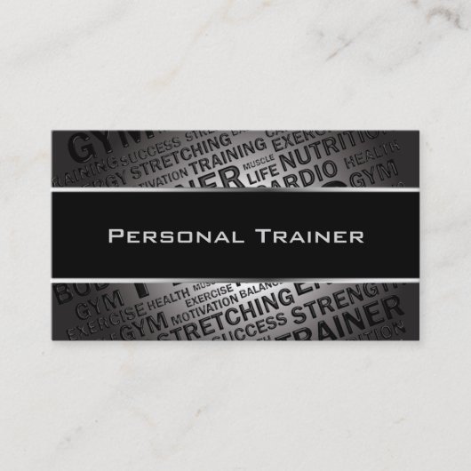 パーソナルトレーナーのユニークな名刺 名刺 (正面)