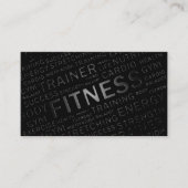パーソナルトレーナーのロイヤリティの穿孔器の名刺 ロイヤリティカード (正面)