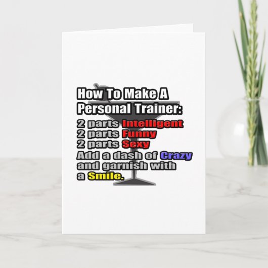 パーソナルトレーナーの作成方法 カード (正面)