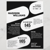 **パーソナルトレーナーの写真** チラシ (裏面)