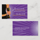 パーソナルトレーナーの名刺のテンプレート 名刺 (正面/裏面)