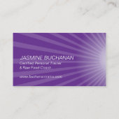 パーソナルトレーナーの名刺のテンプレート 名刺 (裏面)