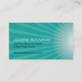 パーソナルトレーナーの名刺のテンプレート 名刺 (裏面)