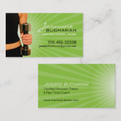 パーソナルトレーナーの名刺のテンプレート 名刺 (正面/裏面)