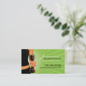 パーソナルトレーナーの名刺のテンプレート 名刺 (スタンド正面)