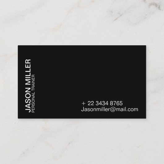 パーソナルトレーナーの名刺||のフィットネス 名刺 (裏面)