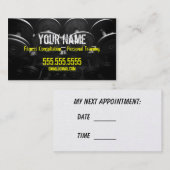 パーソナルトレーナーの名刺 予約カード (正面/裏面)