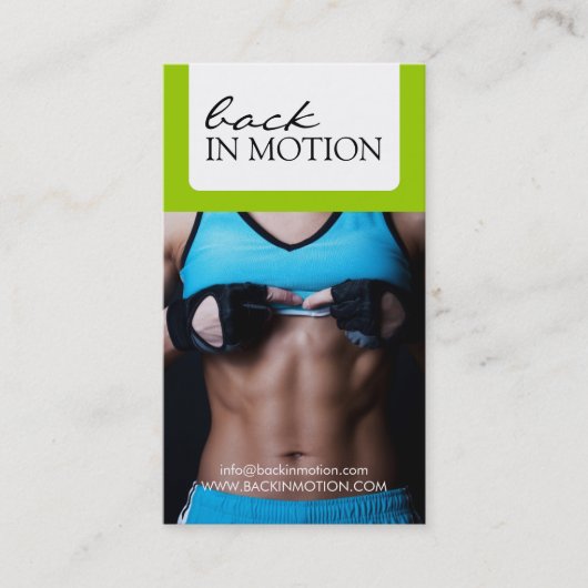 パーソナルトレーナーの名刺 名刺 (正面)