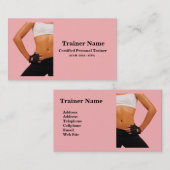 パーソナルトレーナーの名刺 名刺 (正面/裏面)