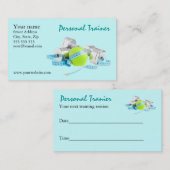 パーソナルトレーナーの名刺 名刺 (正面/裏面)