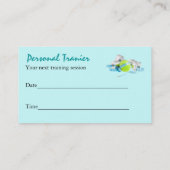 パーソナルトレーナーの名刺 名刺 (裏面)