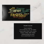 パーソナルトレーナーの名刺 名刺 (正面/裏面)