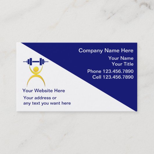 パーソナルトレーナーの名刺 名刺 (正面)