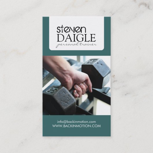 パーソナルトレーナーの名刺 名刺 (正面)
