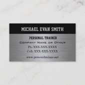 パーソナルトレーナーの名刺 名刺 (裏面)