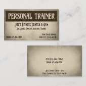 パーソナルトレーナーの名刺 名刺 (正面/裏面)