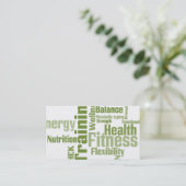 パーソナルトレーナーの名刺 名刺 (スタンド正面)