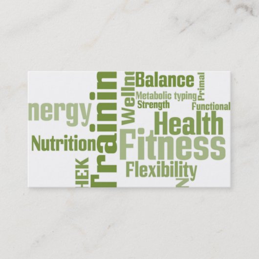 パーソナルトレーナーの名刺 名刺 (正面)