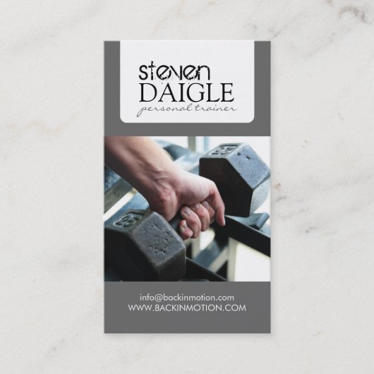パーソナルトレーナーの名刺 名刺 (正面)
