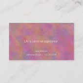 パーソナルトレーナーの名刺 名刺 (裏面)