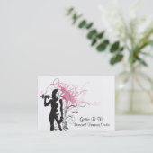 パーソナルトレーナーの名刺 名刺 (スタンド正面)