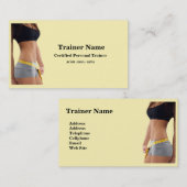 パーソナルトレーナーの名刺 名刺 (正面/裏面)