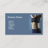 パーソナルトレーナーの名刺 名刺 (裏面)