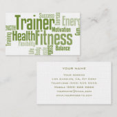 パーソナルトレーナーの名刺 名刺 (正面/裏面)
