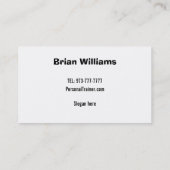 パーソナルトレーナーの名刺 名刺 (裏面)