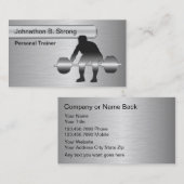 パーソナルトレーナーの名刺 名刺 (正面/裏面)
