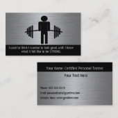 パーソナルトレーナーの名刺 名刺 (正面/裏面)