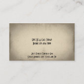 パーソナルトレーナーの名刺 名刺 (裏面)