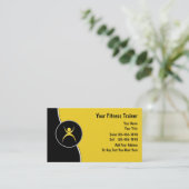 パーソナルトレーナーの名刺 名刺 (スタンド正面)