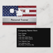 パーソナルトレーナーの名刺 名刺 (正面/裏面)