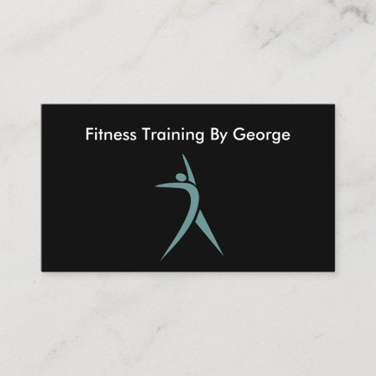 パーソナルトレーナーの専門のデザイン 名刺 (正面)