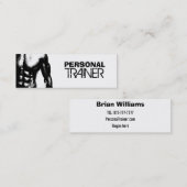 パーソナルトレーナーの細い名刺 スキニー名刺 (正面/裏面)