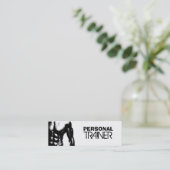 パーソナルトレーナーの細い名刺 スキニー名刺 (スタンド正面)