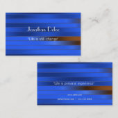 パーソナルトレーナーの青い名刺 名刺 (正面/裏面)