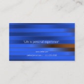 パーソナルトレーナーの青い名刺 名刺 (裏面)