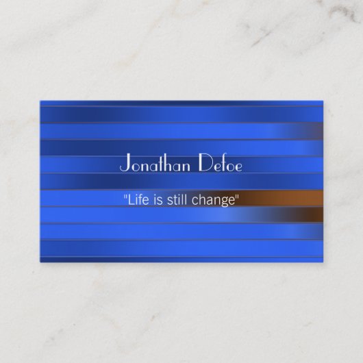 パーソナルトレーナーの青い名刺 名刺 (正面)