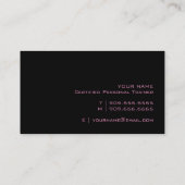 パーソナルトレーナーのDumbellの名刺 名刺 (裏面)